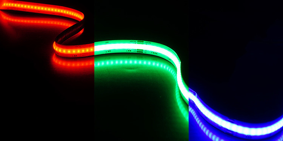 RGB COB LED 스트립 라이트 UL 24V 색상 변경 다채색