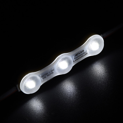 1.2W IP68 DC12V 3 LED 모듈 LED SMD2835 160° 빔 테이프 접착 후면