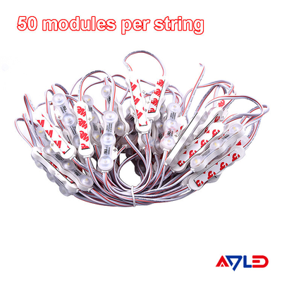 1.2W IP68 DC12V 3 LED 모듈 LED SMD2835 160° 빔 테이프 접착 후면