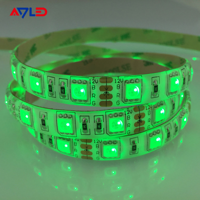 녹색 색상 SMD 5050 60LEDs/M LED 스트립 램프 가구 장식 고 밝은 방수