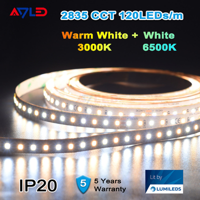 동적 가변 요소 백색 LED 스트립 라이트 12V 방수