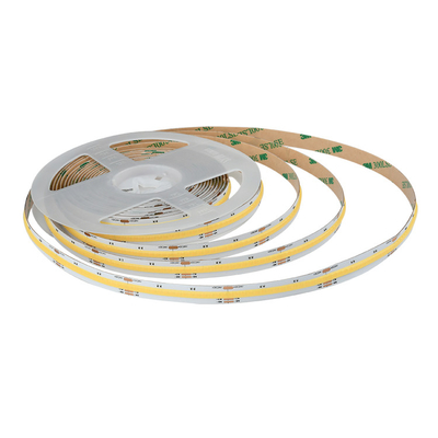 8W/M FCOB CCT 640 LED 빛 스트립 높은 밀도 유연 FOB COB 10mm PCB 보드 선형 디밍 가능