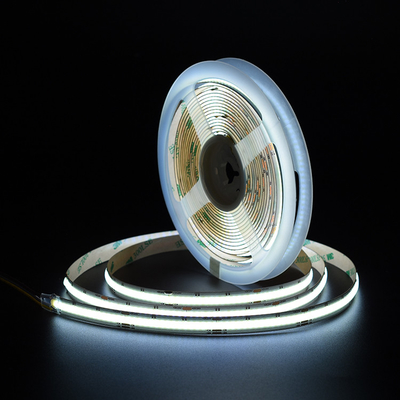 최고 등급 조정 가능한 흰색 LED 스트립 COB CCT 점 없는 빛 DC 24V 조절 가능 2700K ~ 6500K