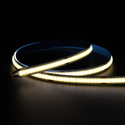 유연한 COB LED 스트립 라이트 - 24V, 320 LED, 3000K 색 온도, 8mm 너비, 3 년 보증 - ADLED LED.