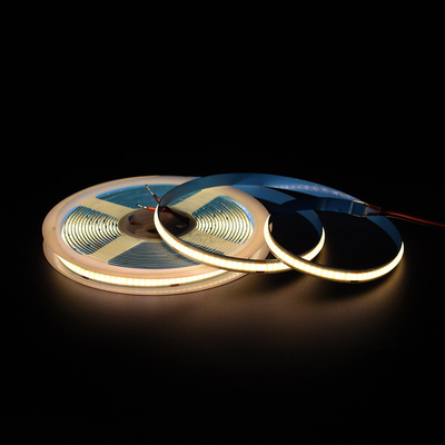 유연한 COB LED 스트립 라이트 - 24V, 320 LED, 3000K 색 온도, 8mm 너비, 3 년 보증 - ADLED LED.