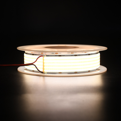 선형 유연 CRI 90 COB LED 스트립 5000mm 6500K 흰색 색상 4600LM/M 유럽 시장