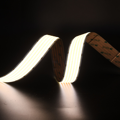 선형 유연 CRI 90 COB LED 스트립 5000mm 6500K 흰색 색상 4600LM/M 유럽 시장