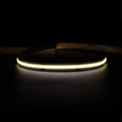 초 밝은 528 LED / M COB LED 스트립 12V 24V 10MM 불결 노란색 COB / FOB 스트립 라이트
