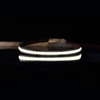COB LED 스트립 528 칩 8mm 너비와 3000k 4000k 및 6500k 커튼 게시판 색상 옵션