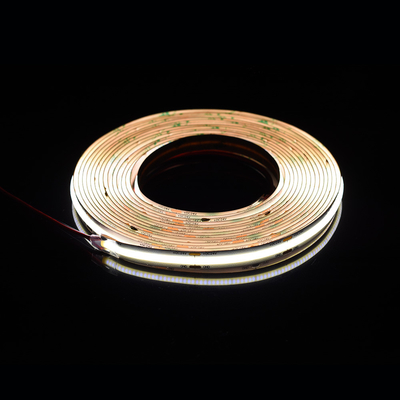 528Leds 12V 24V Cob 10mm 컬러 플렉서블 LED 스트립 라이트 Ra90 라인어 라이트