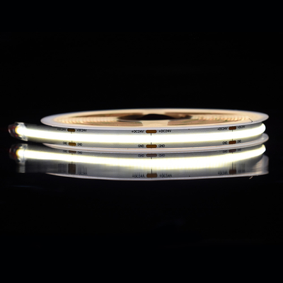 COB LED 스트립 528 칩 8mm 너비와 3000k 4000k 및 6500k 커튼 게시판 색상 옵션