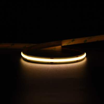 최소 절단 단위 없음 자유로이 따뜻한 흰색 COB LED 스트립 14W / M 5M 각 롤 1400LM / M