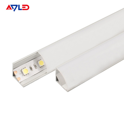 LED 스트립 프로파일 채널 빛 디프우저 코너 외진 채널 LED 알루미늄 프로파일