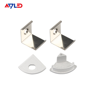 LED 스트립 프로파일 채널 빛 디프우저 코너 외진 채널 LED 알루미늄 프로파일