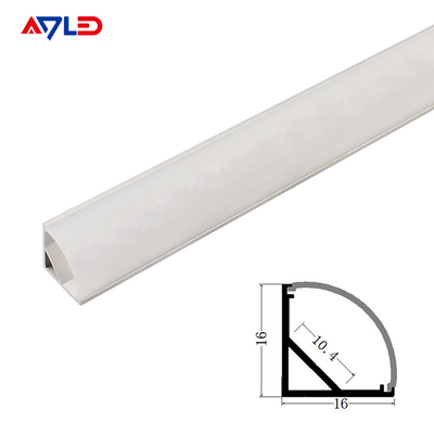 16 * 16mm 매달린 LED 알루미늄 안오디제 알루미늄 진압 LED 프로필 표면 코너에 장착 LED 광 스트립 프로필