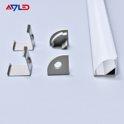 16 * 16mm 매달린 LED 알루미늄 안오디제 알루미늄 진압 LED 프로필 표면 코너에 장착 LED 광 스트립 프로필