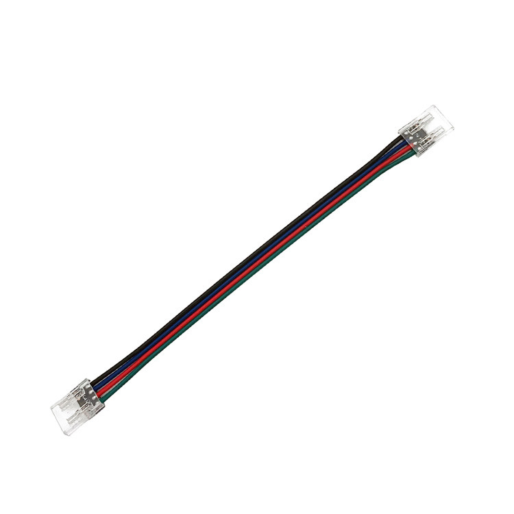 케이블 10 밀리미터 PCB 폭 4Pin과 RGB LED 스트립 커넥터