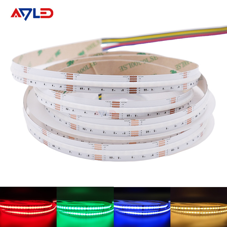 RGB CCT COB는 스트립 라이트에게 24VDC 색 교체 드오틀스 탄력적 주도하는 테이프를 보내게 했습니다