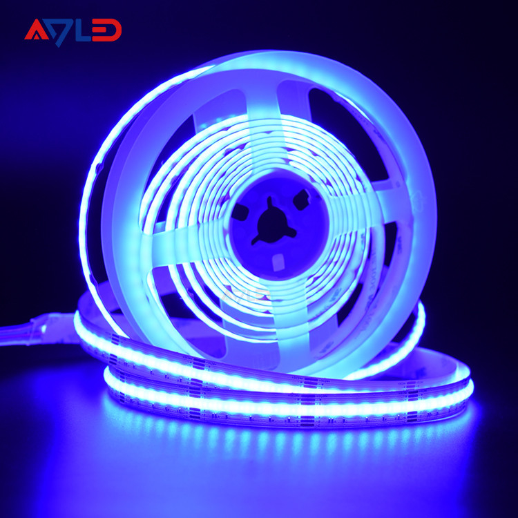 COB 840 LED RGB CCT LED 스트립 16W/M 높은 밝은 점 없는 화려 테이프 FOB LED 실내 실내 장식