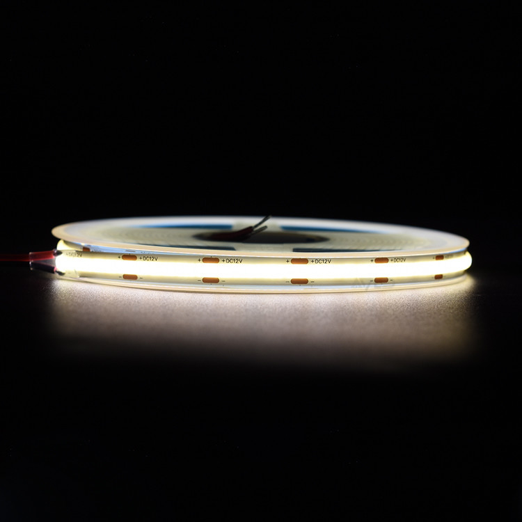 COB 480Leds/M LED 스트립 Licht CRI90 Hoge 밀도 LED 소프트 스트립 칩 탑재