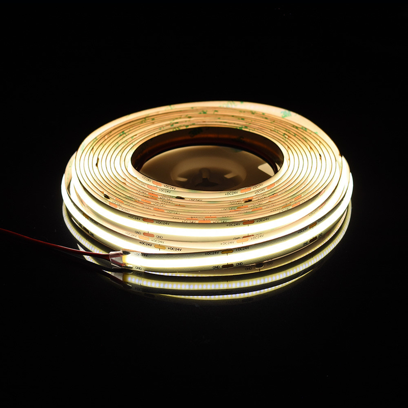 ADLED 유연 길이 COB LED 스트립 Ra90 DC 24V 528 LED 칩 2700K 3000K 4000K 5000K 6000K