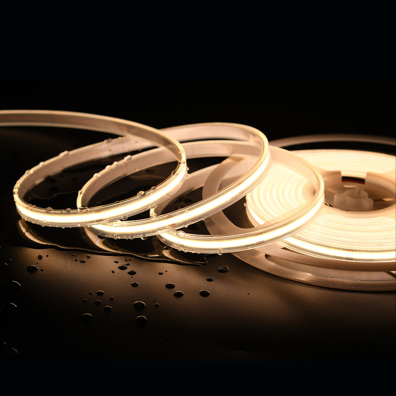 1000LM 밝기 COB LED 스트립 RGB RGBW 3000K 4000K 6000K 옵션 480 LED/m CRI 90-95 5m 롤