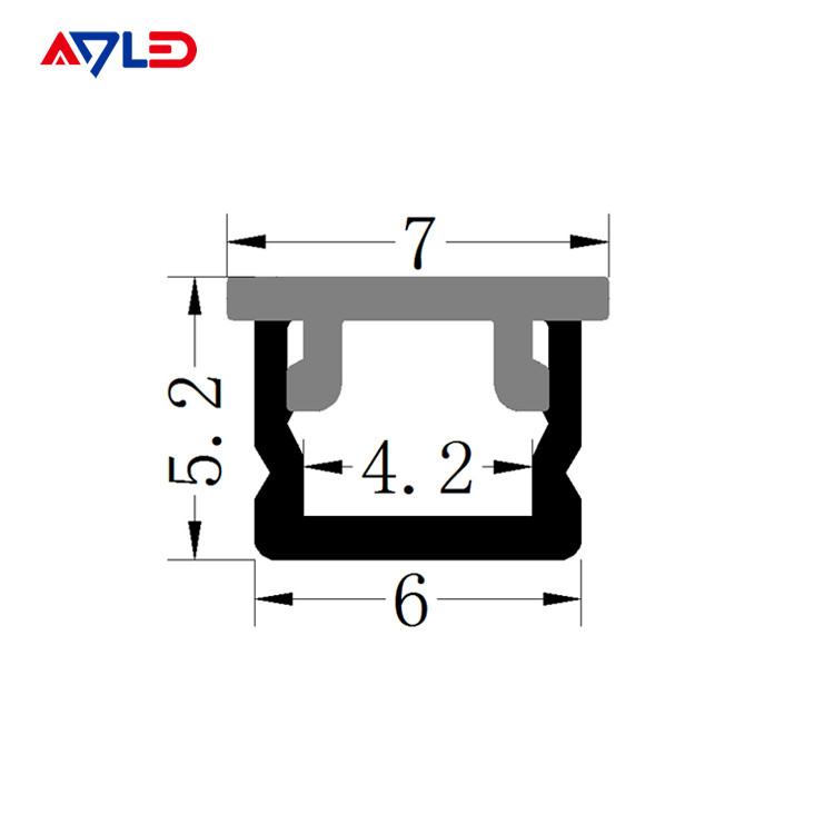 1m 2m 3m ADP-0606 LED 조명 스트립용 알루미늄 프로파일