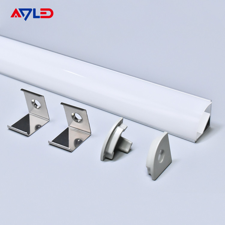 16 * 16mm 매달린 LED 알루미늄 안오디제 알루미늄 진압 LED 프로필 표면 코너에 장착 LED 광 스트립 프로필